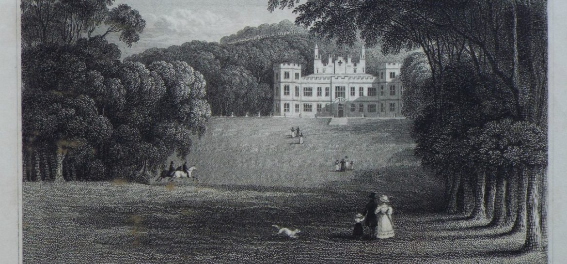 Engraving of Mount Edgcumbe House, 1830