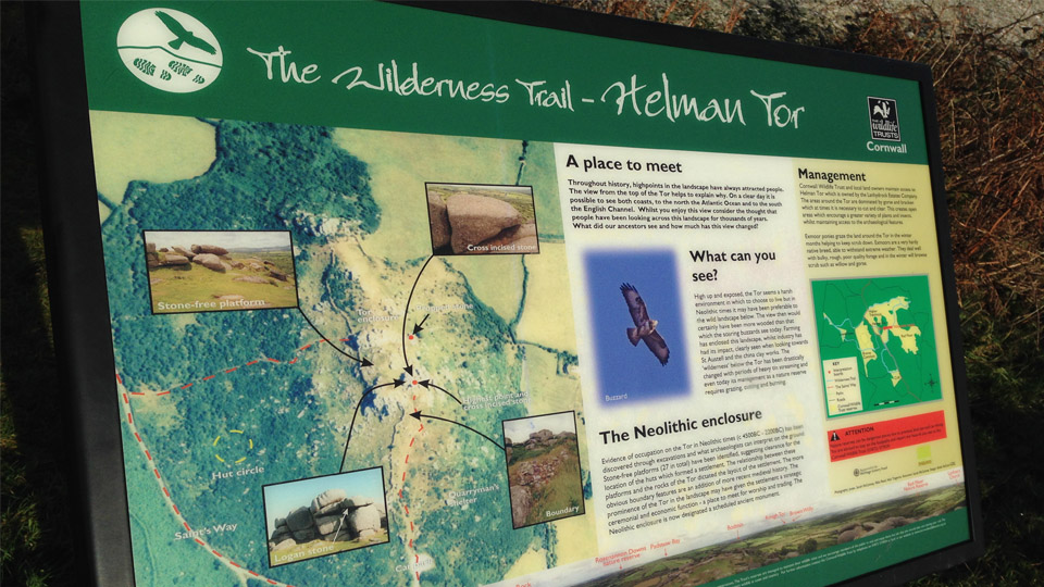 Cornwall Wildlife Trust sign